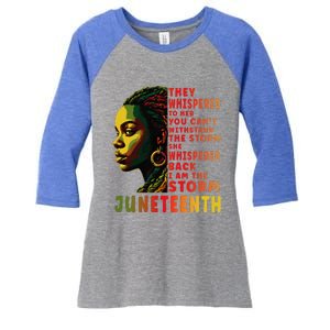 Juneteenth Shirts Afro American Black Women Black History Women's Tri-Blend 3/4-Sleeve Raglan Shirt