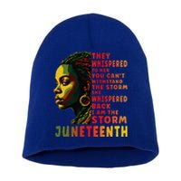 Juneteenth Shirts Afro American Black Women Black History Short Acrylic Beanie