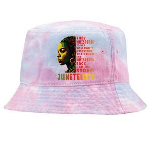 Juneteenth Shirts Afro American Black Women Black History Tie-Dyed Bucket Hat