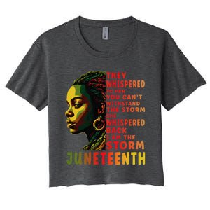 Juneteenth Shirts Afro American Black Women Black History Women's Crop Top Tee