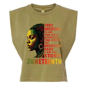 Juneteenth Shirts Afro American Black Women Black History Garment-Dyed Women's Muscle Tee