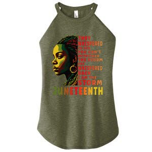 Juneteenth Shirts Afro American Black Women Black History Women's Perfect Tri Rocker Tank