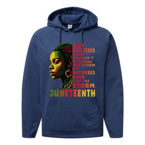 Juneteenth Shirts Afro American Black Women Black History Performance Fleece Hoodie