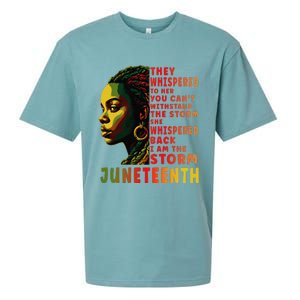 Juneteenth Shirts Afro American Black Women Black History Sueded Cloud Jersey T-Shirt