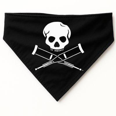 Jackass Skull And Crutches USA-Made Doggie Bandana
