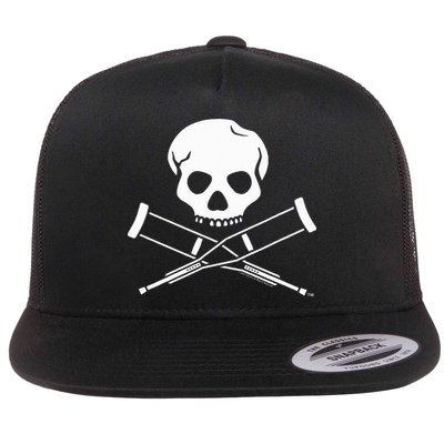 Jackass Skull And Crutches Flatbill Hat