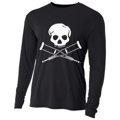 Jackass Skull And Crutches Cooling Performance Long Sleeve Crew