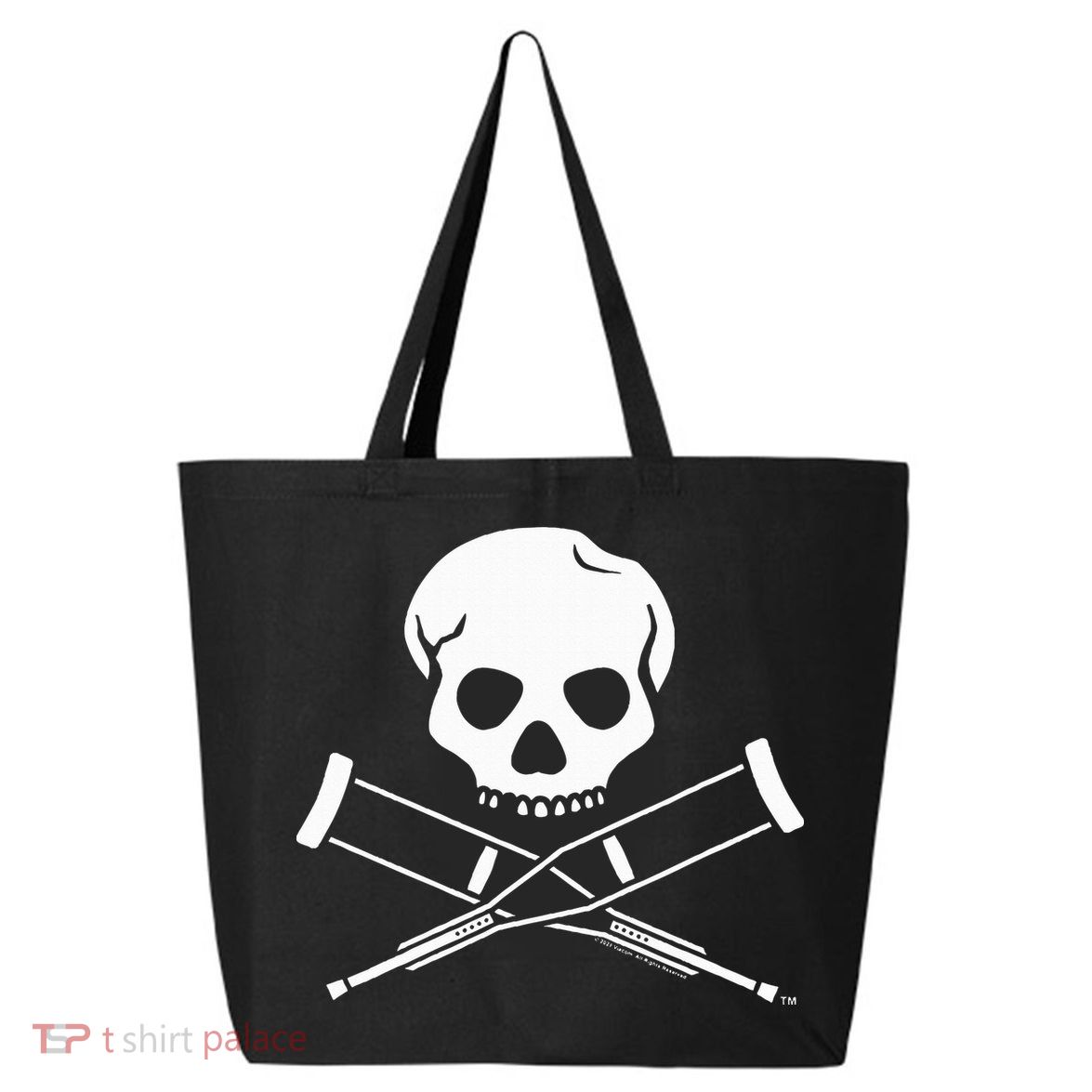 Jackass Skull And Crutches 25L Jumbo Tote