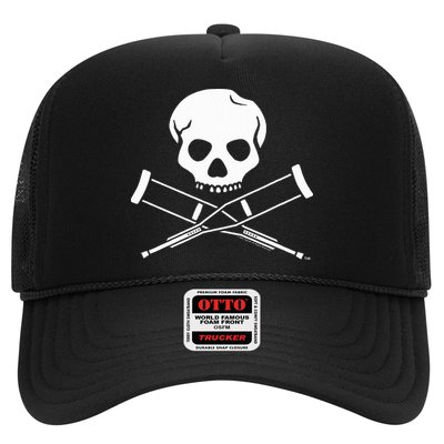 Jackass Skull And Crutches Trucker Hat