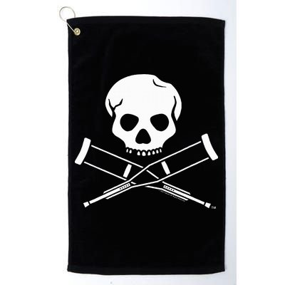 Jackass Skull And Crutches Golf Towel