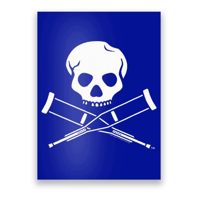 Jackass Skull And Crutches Poster