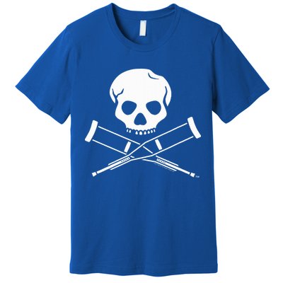 Jackass Skull And Crutches Premium T-Shirt