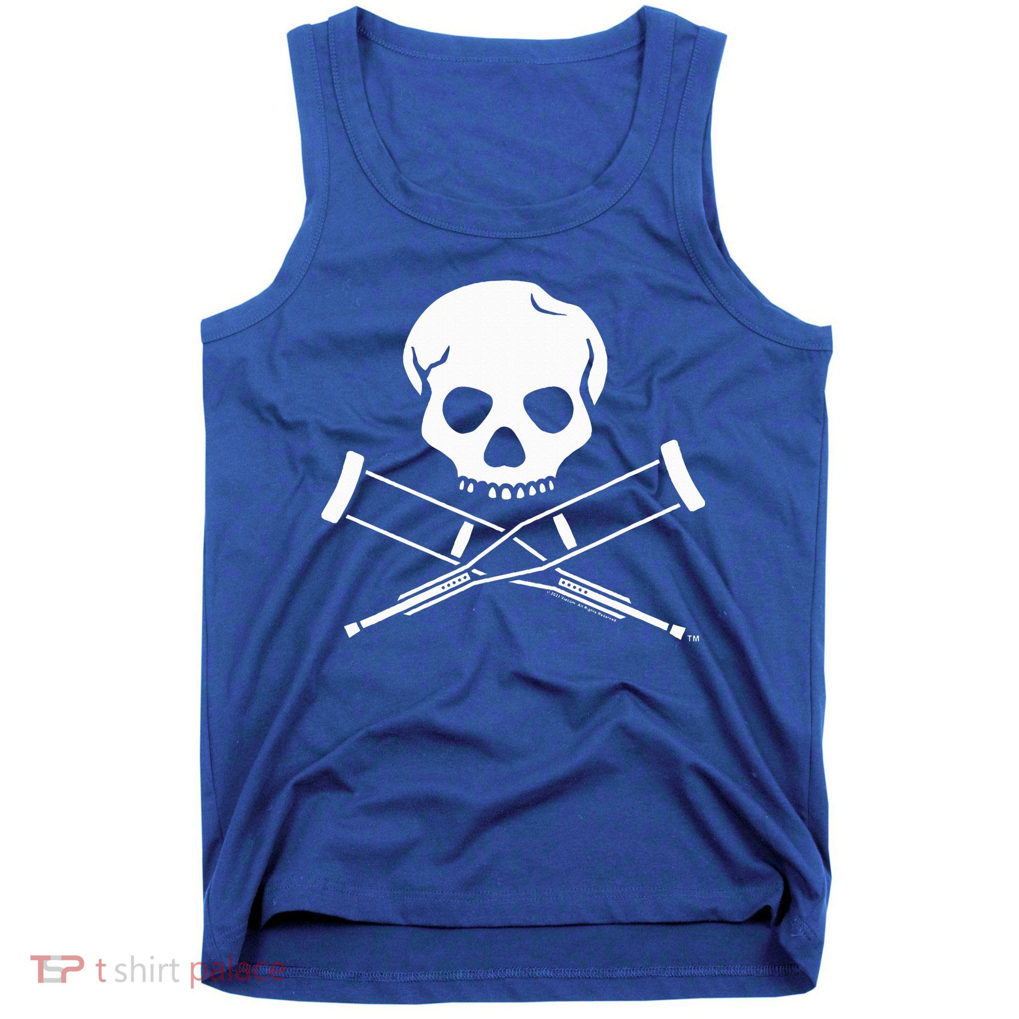 Jackass Skull And Crutches Tank Top