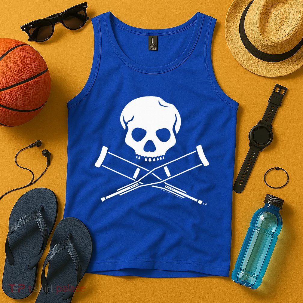 Jackass Skull And Crutches Tank Top
