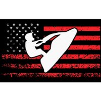 Jet Ski American Flag Funny Jet Skiing Gifts Bumper Sticker