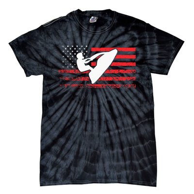 Jet Ski American Flag Funny Jet Skiing Gifts Tie-Dye T-Shirt