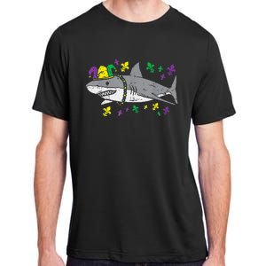 Jester Shark Animal Lover Funny Mardi Gras Carnival Adult ChromaSoft Performance T-Shirt