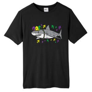 Jester Shark Animal Lover Funny Mardi Gras Carnival Tall Fusion ChromaSoft Performance T-Shirt