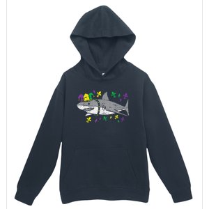 Jester Shark Animal Lover Funny Mardi Gras Carnival Urban Pullover Hoodie