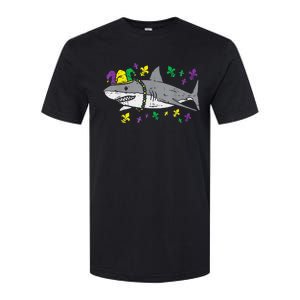 Jester Shark Animal Lover Funny Mardi Gras Carnival Softstyle CVC T-Shirt