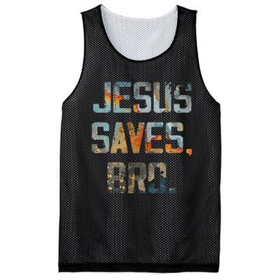 Jesus Saves Bro Christian Mesh Reversible Basketball Jersey Tank