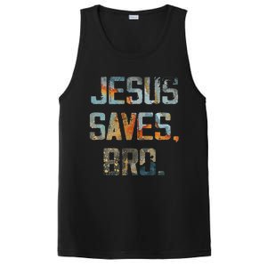 Jesus Saves Bro Christian PosiCharge Competitor Tank