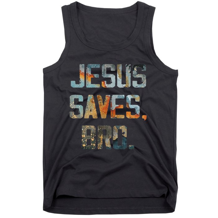 Jesus Saves Bro Christian Tank Top