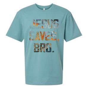 Jesus Saves Bro Christian Sueded Cloud Jersey T-Shirt