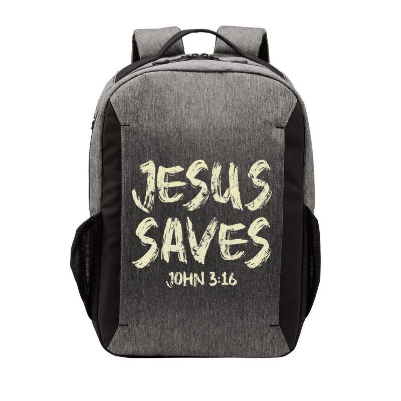 Jesus Saves Bible Funny Christian Jesus Lover Vector Backpack