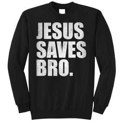 Jesus Saves Bro Vintage Christian Religion Sweatshirt