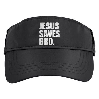 Jesus Saves Bro Vintage Christian Religion Adult Drive Performance Visor