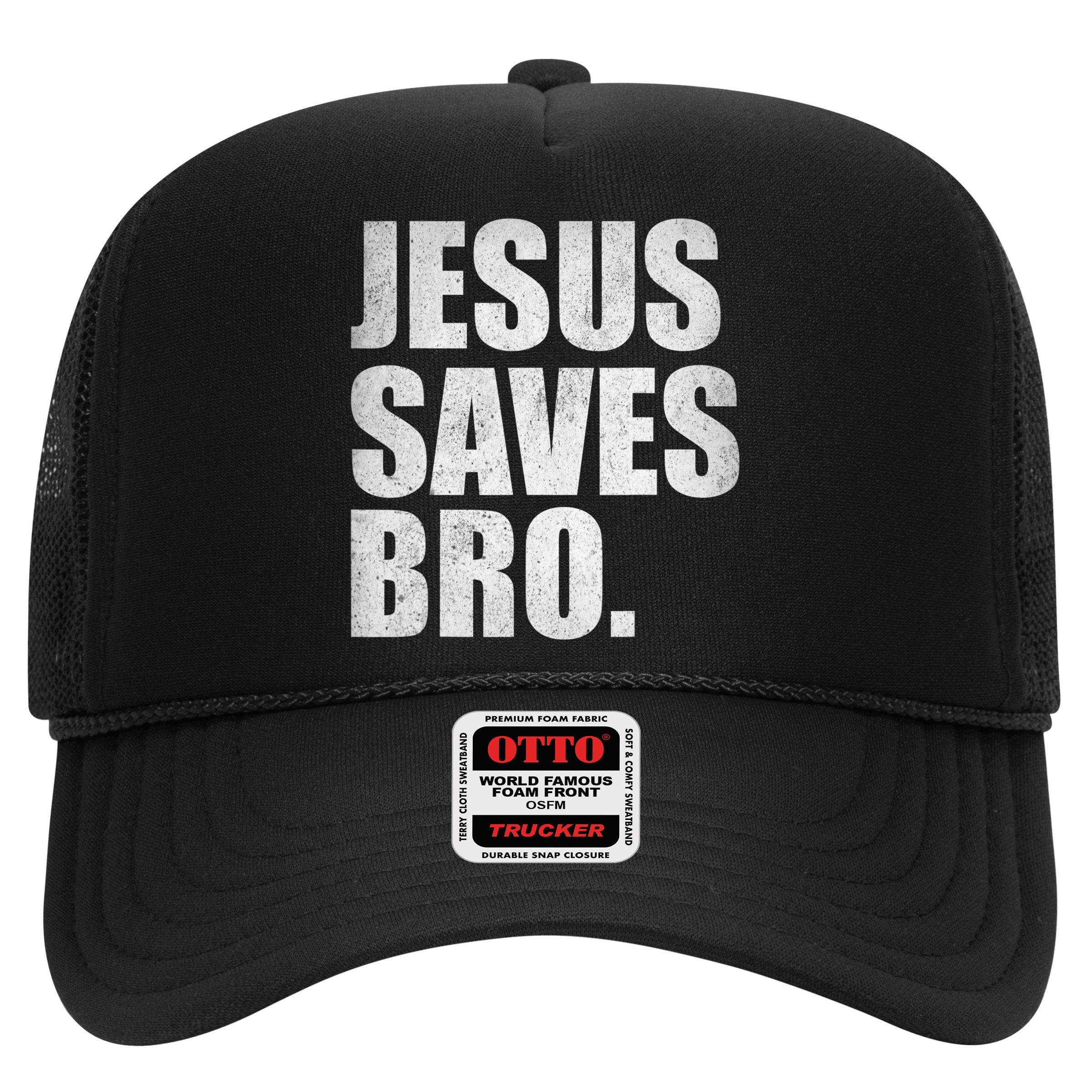 Jesus Saves Bro Vintage Christian Religion Trucker Hat
