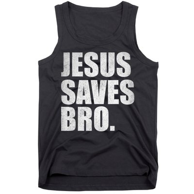 Jesus Saves Bro Vintage Christian Religion Tank Top