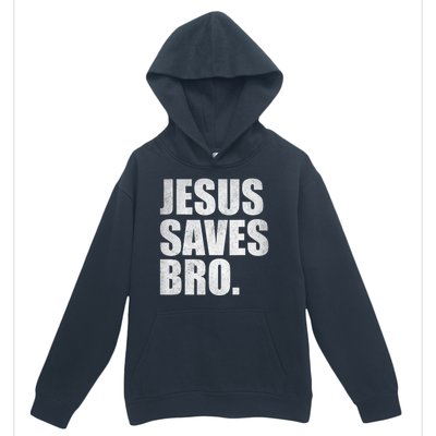 Jesus Saves Bro Vintage Christian Religion Urban Pullover Hoodie