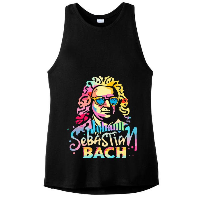 Johann Sebastian Bach Composer Classical Music Ladies PosiCharge Tri-Blend Wicking Tank