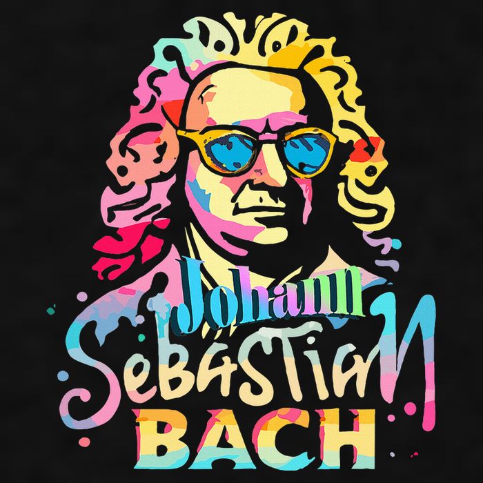 Johann Sebastian Bach Composer Classical Music Ladies PosiCharge Tri-Blend Wicking Tank