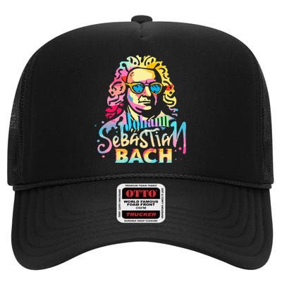 Johann Sebastian Bach Composer Classical Music High Crown Mesh Back Trucker Hat