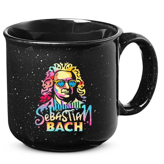 Johann Sebastian Bach Composer Classical Music 15oz Campfire Ceramic Mug