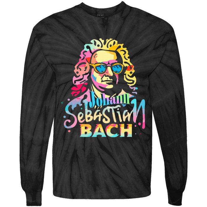 Johann Sebastian Bach Composer Classical Music Tie-Dye Long Sleeve Shirt