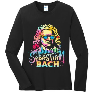 Johann Sebastian Bach Composer Classical Music Ladies Long Sleeve Shirt
