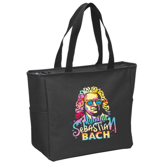Johann Sebastian Bach Composer Classical Music Zip Tote Bag