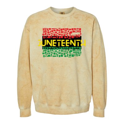 Juneteenth Shirt Black History Colorblast Crewneck Sweatshirt