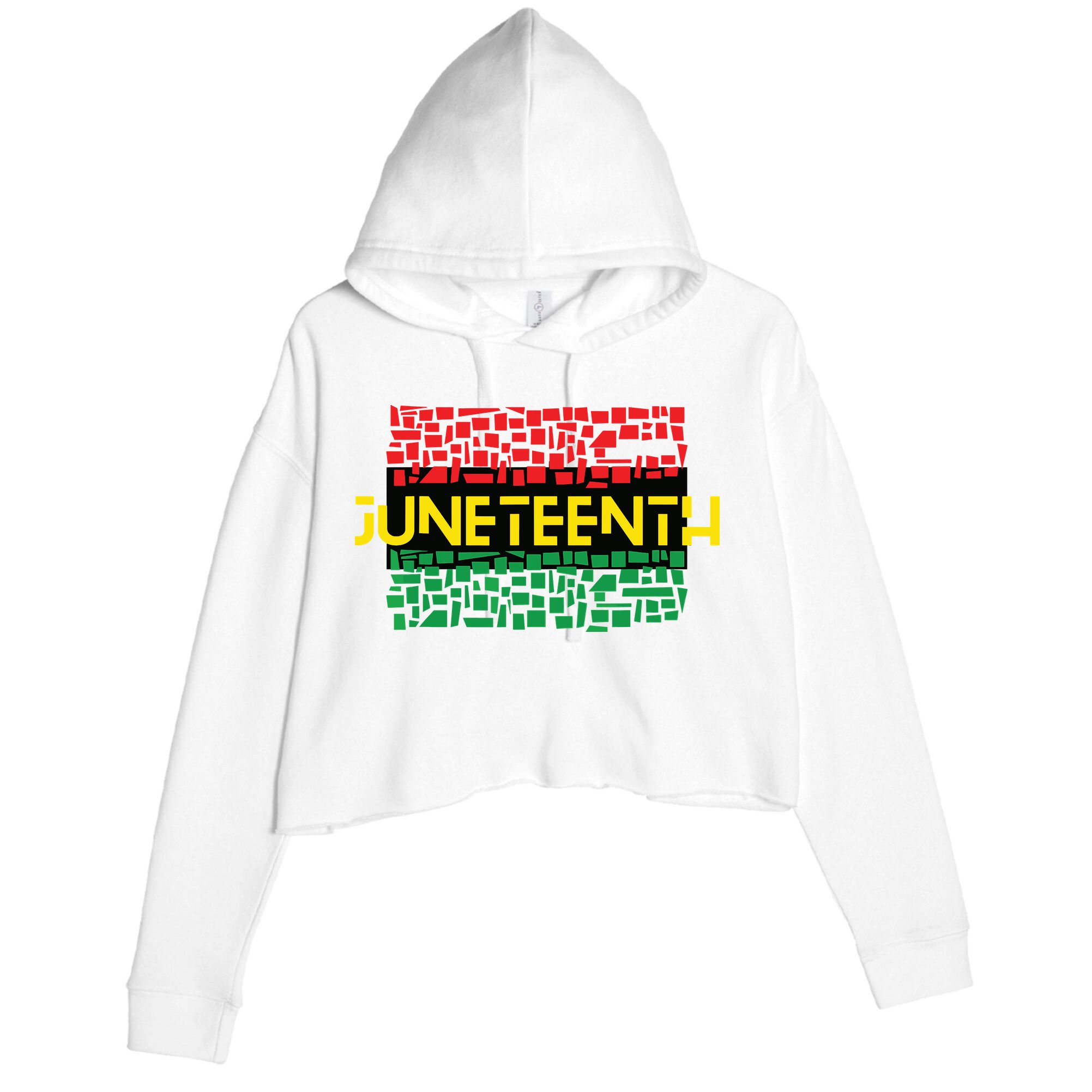 Juneteenth Shirt Black History Crop Fleece Hoodie