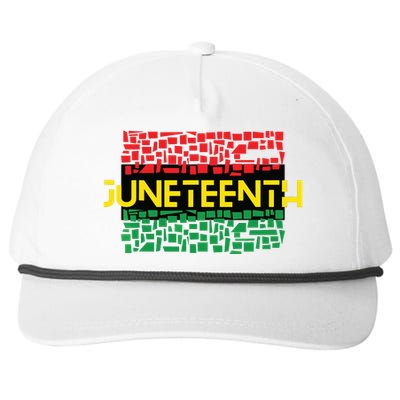 Juneteenth Shirt Black History Snapback Five-Panel Rope Hat