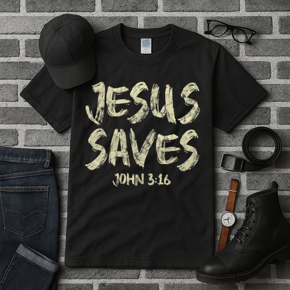 Jesus Saves Bible Funny Christian Jesus Lover Tall T-Shirt