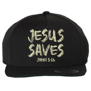 Jesus Saves Bible Funny Christian Jesus Lover Wool Snapback Cap