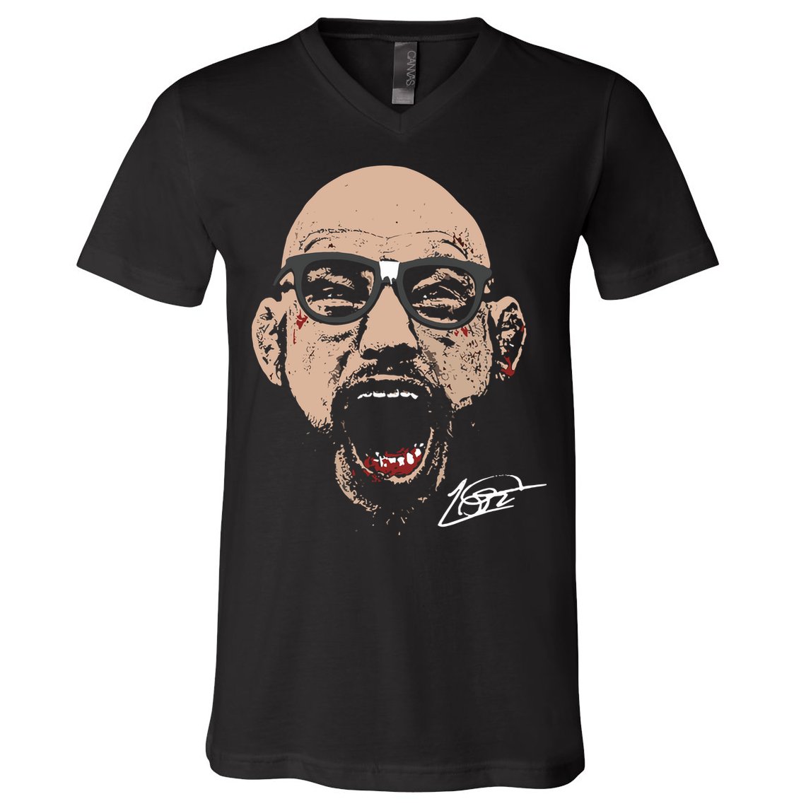 Jean Silva Big Face V-Neck T-Shirt