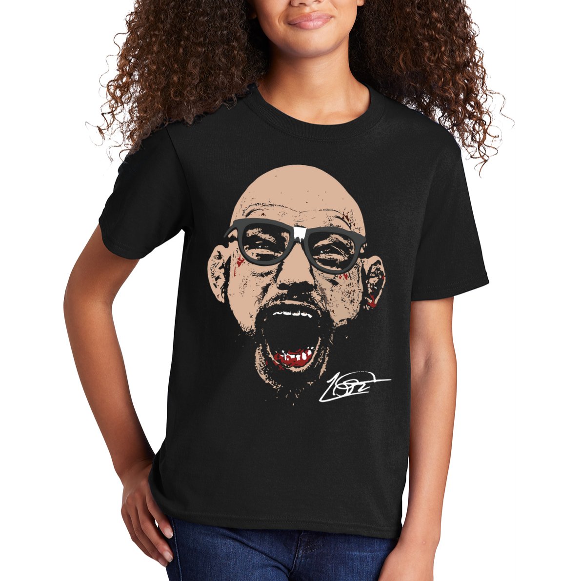 Jean Silva Big Face Kids T-Shirt