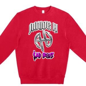 Junior Sad B.O.Y.Z. Corridos Tumbados H Belicos Mexico Music Premium Crewneck Sweatshirt