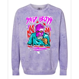 Junior Sad B.O.Y.Z Corridos Tumbados H Belicos Mexico Music Colorblast Crewneck Sweatshirt